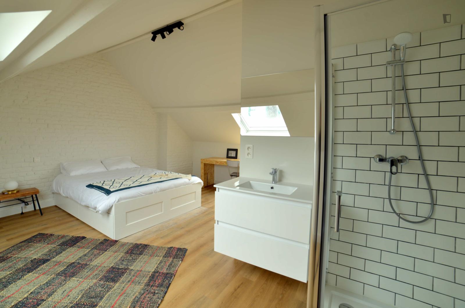  Alluring Ensuite Double Bedroom In Brussels  -  Alluring ensuite double bedroom in Brussels  - Gallery -  1