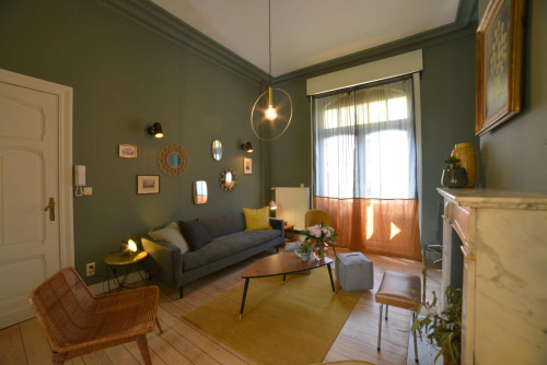 Inviting double ensuite bedroom near Parc du Cinquantenaire  - Gallery -  5