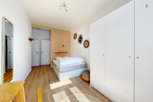 Very nice double bedroom in Saint-Gilles