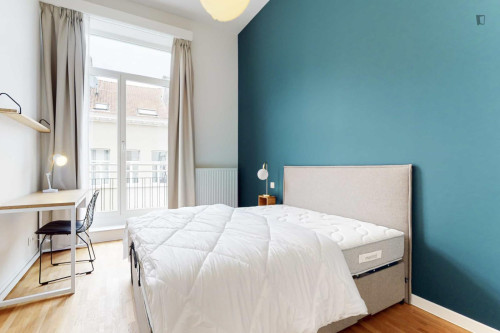 Comfy ensuite single bedroom near Schuman metro