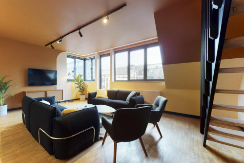 Pleasant ensuite single bedroom near Schuman metro