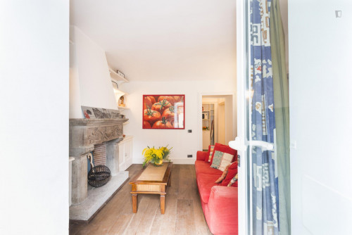 Awesome 1-bedroom apartment in residential Trastevere