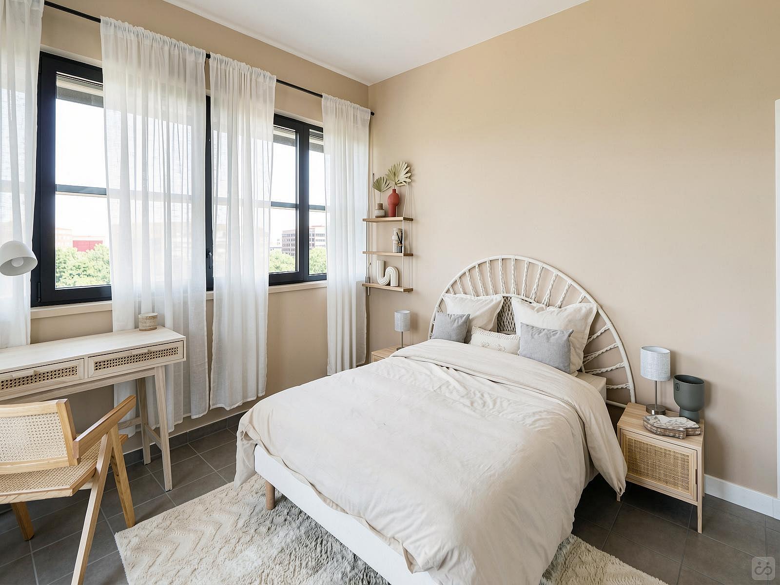  Rent This Bright 17 M² Bedroom  -  Rosa Parks  - Gallery -  2