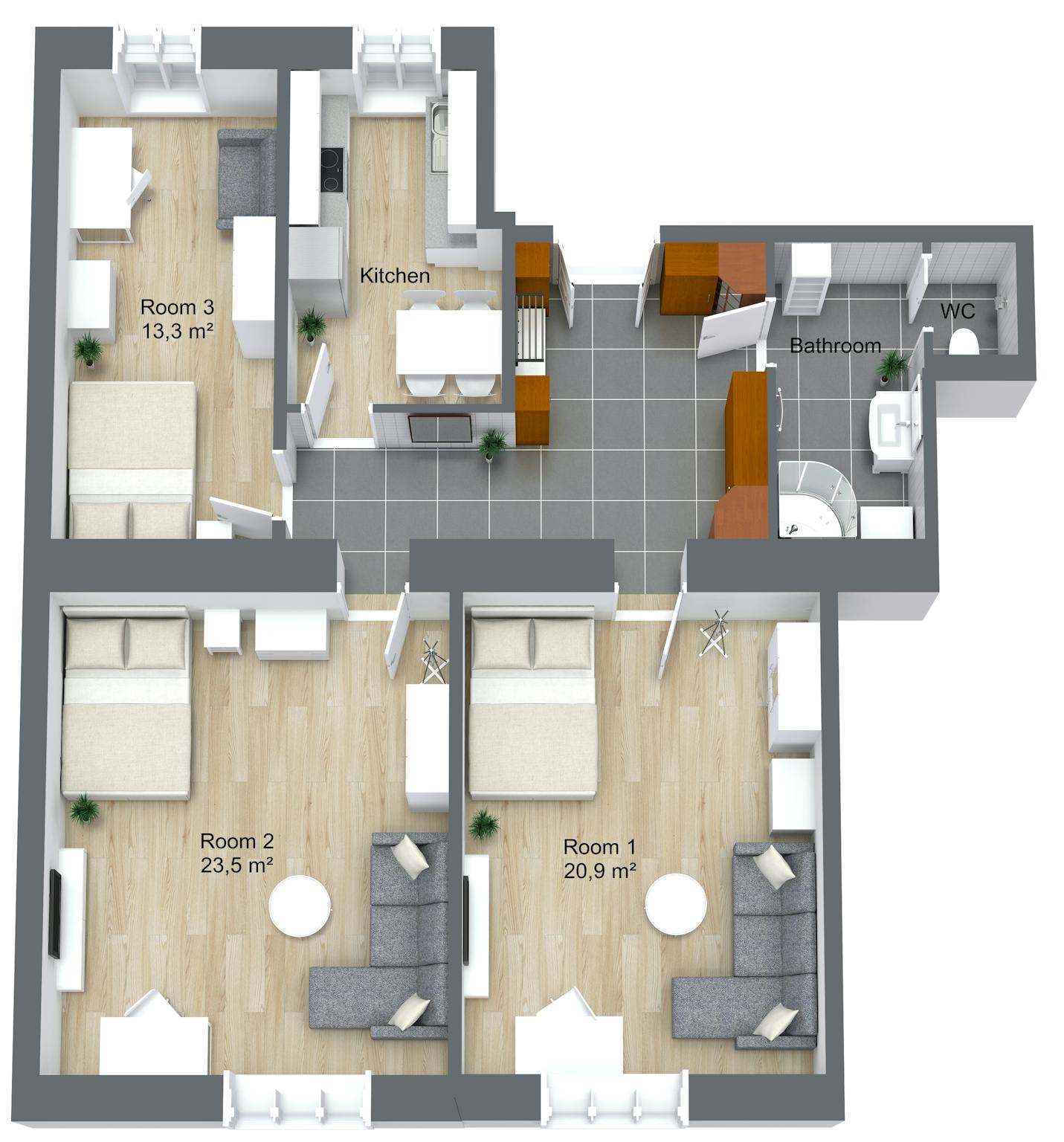  Private Room  -  Schallergasse, Vienna  - Gallery -  1