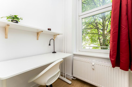 Bright single bedroom in residential Oberschöneweide