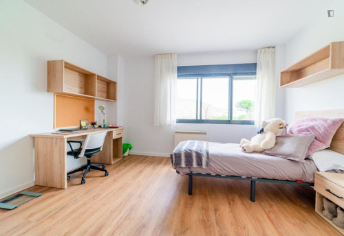 Bed in twin bedroom close to the UNIR - Gallery - 9