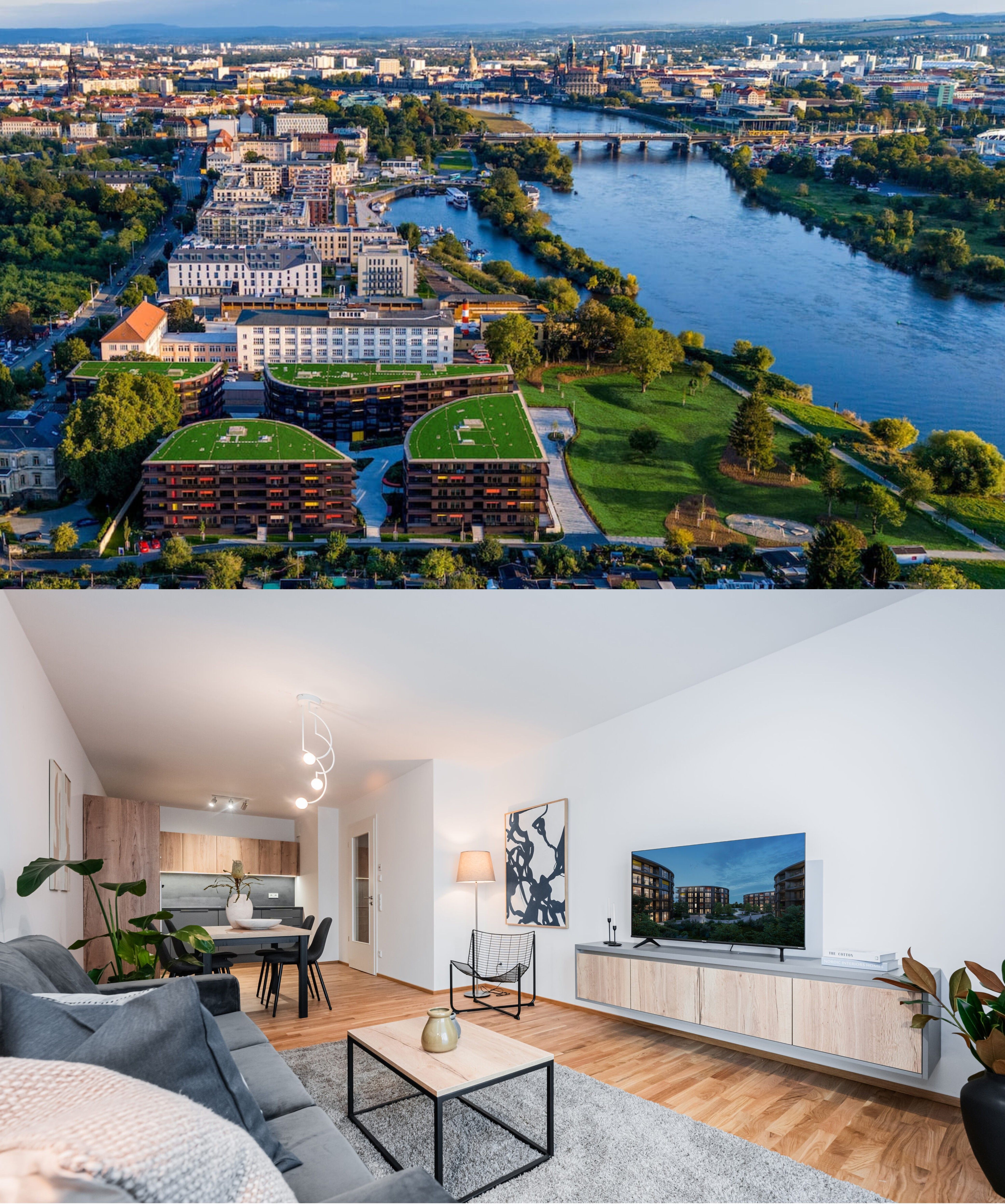 2room Apartment On The River Elbe, With Ceiling Cooling System, 65qm - 1