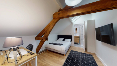 Good double ensuite bedroom near Le Rocher d'Enfer
