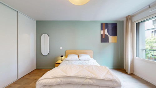 Comfy single bedroom near Parc Marguerite Yourcenar
