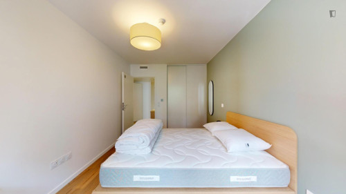 Comfy single bedroom near Parc Marguerite Yourcenar