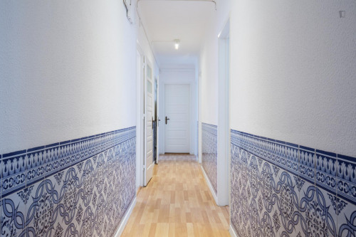 Inviting double bedroom not far from Santo Amaro train station