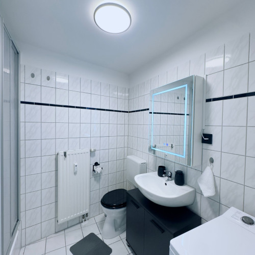 Fully Furnished Business Apartment with Equipped Kitchen & Washer in Rostock - Gallery - 11