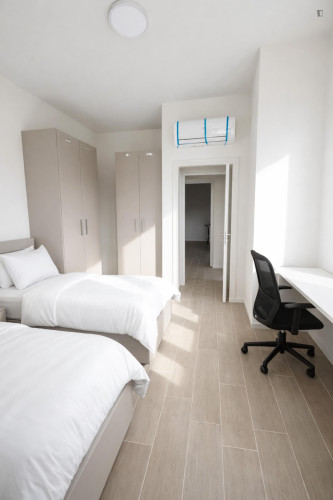 Single Bed in a Shared Bedroom in a Modern Student Residence
