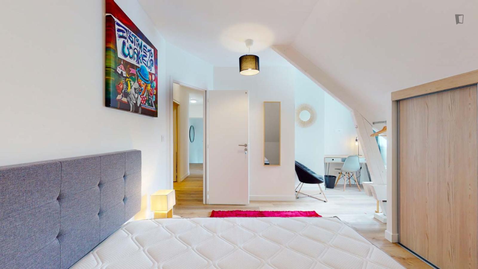  Very Nice Double Bedroom In Nantes Nord  -  Very nice double bedroom in Nantes Nord  - Gallery -  1