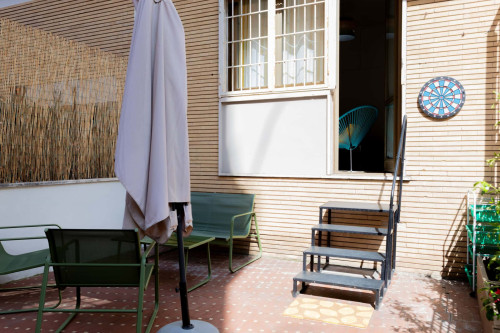 VILLA GORDIANI - close to METRO C: Bright room with double bed and PRIVATE terrace [#P2]  - Gallery -  5