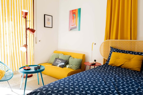 VILLA GORDIANI - close to METRO C: Bright room with double bed and PRIVATE terrace [#P2]