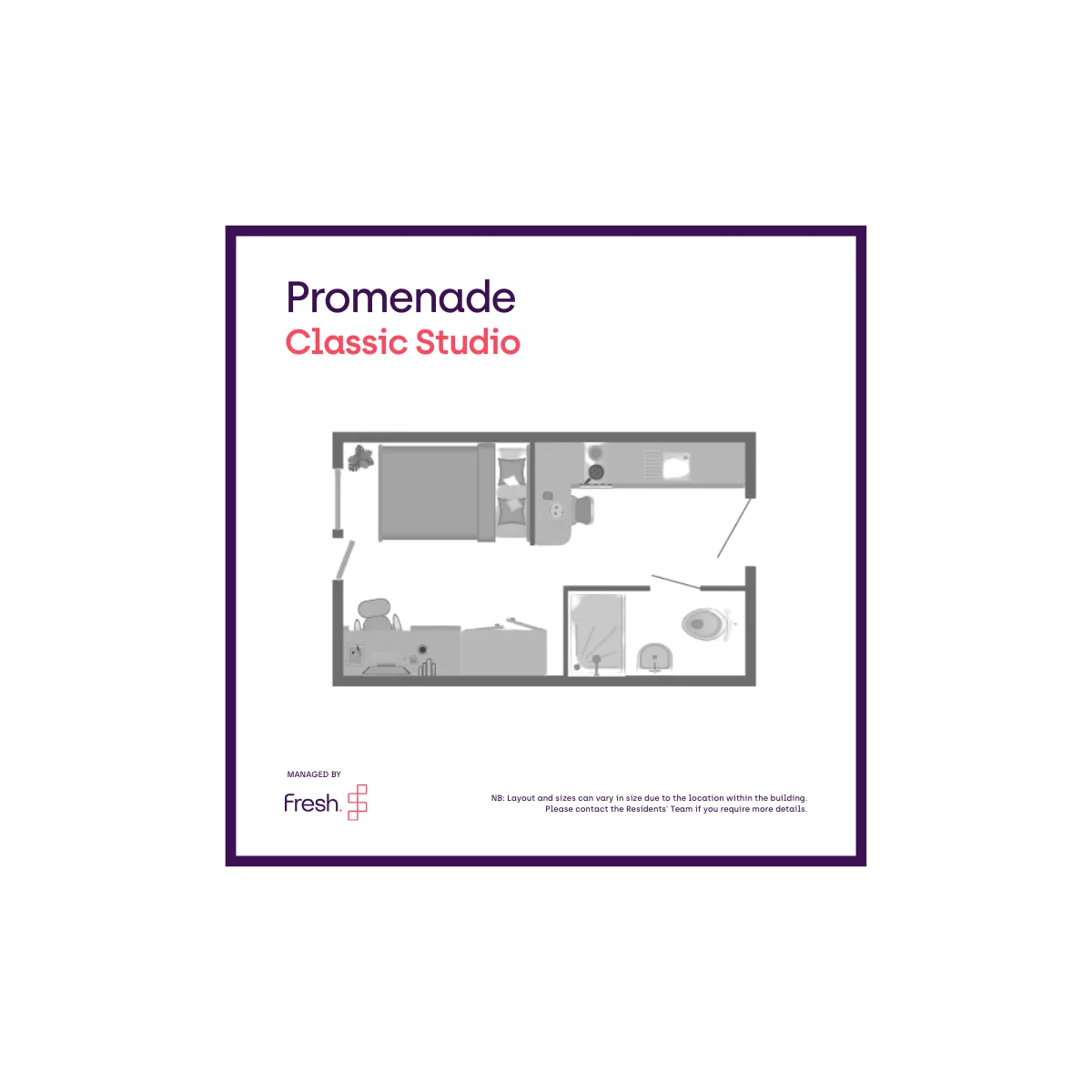  Classic Studio  -  Promenade Student Living  - Gallery -  3