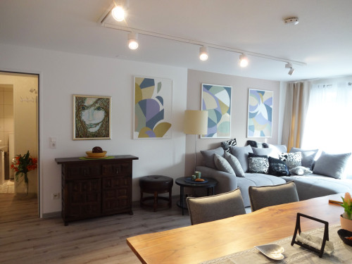 Gemütliche 2 Zimmer Ferienwohnung mit eigenem Garten – nur 2 Minuten zum Rhein - Gallery - 8