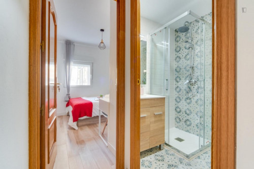 Lovely double bedroom in a 4-bedroom apartment near Parque Agustín Rodríguez Sahagún