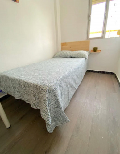 Sunny room near center with double bed, WIFI and TV for students