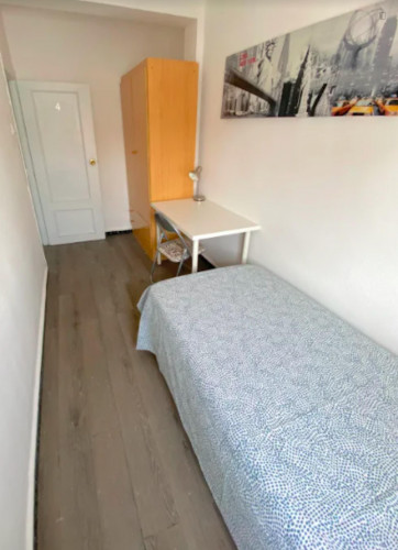 Sunny room near center with double bed, WIFI and TV for students