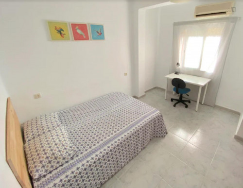 Premium sunny room near center with AC, double bed, WIFI and TV for students