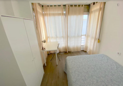 Premium room near center with AC, deluxe double bed, WIFI and TV for students