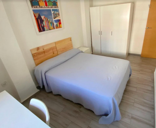 Premium sunny room near center, double bed, WIFI and TV for students