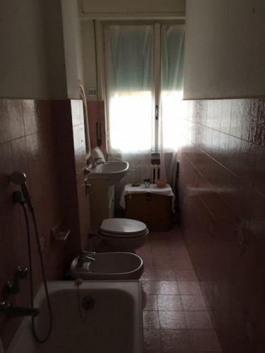 Bright double bedroom with balcony in a 3-bedroom apartment close to Bocconi University