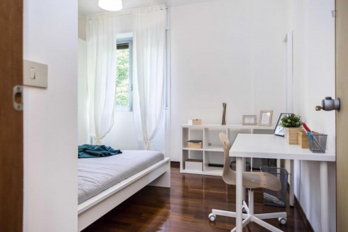 Cool double bedroom in a 5-bedroom apartment near De Angeli metro station