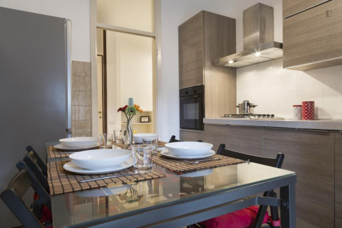Modern double bedroom in a 5-bedroom apartment near Lambrate FS metro station - Gallery - 6