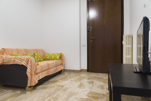Modern double bedroom in a 5-bedroom apartment near Lambrate FS metro station