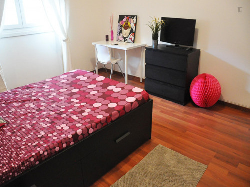 Lovely double bedroom in a 5-bedroom apartment near Gambara metro station