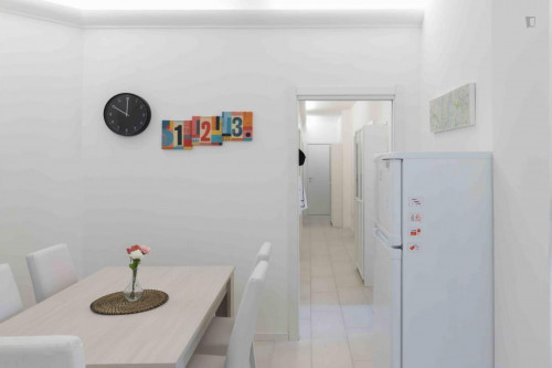 Alluring double bedroom in a 5-bedroom apartment in Calvairate