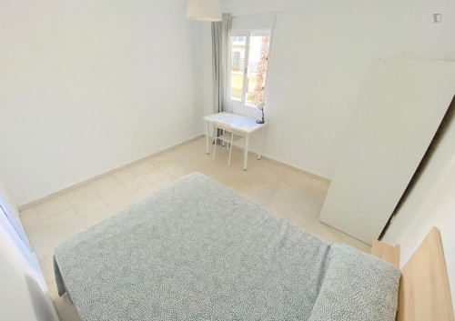 Premium sunny room near center with double bed, WIFI and TV for students