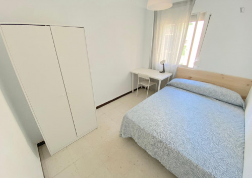 Premium sunny room near center with double bed, WIFI and TV for students