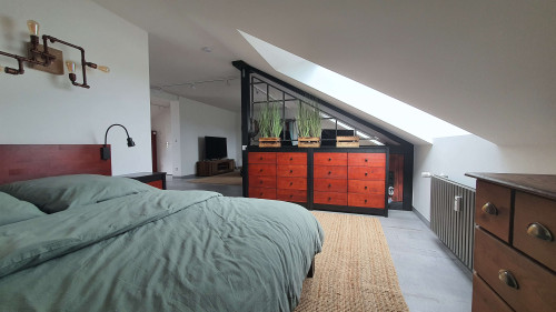 Moderne Dachgeschoßwohnung mit Homeoffice– ruhig & zentral zwischen Köln/Düsseldorf - Gallery - 14