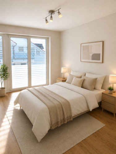 Furnished bright 3-room apartment with lake view in a central location in Überlingen