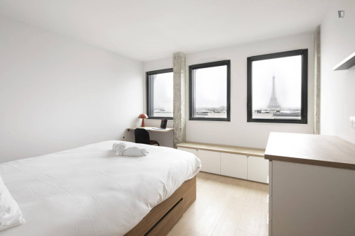 Neat and cosy single ensuite bedroom in 15th arrondissement