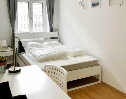 Bright double bedroom near the University of Music and Performing Arts