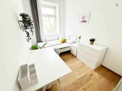 Welcoming double bedroom near the Sigmund Freud University