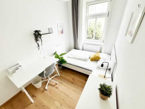 Welcoming double bedroom near the Sigmund Freud University