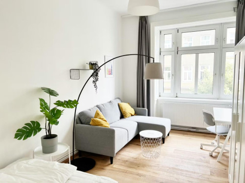 Bright double bedroom near the Vienna University of Economics and Business