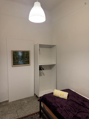 Inviting single bedroom close to the Metaxourgeio subway station