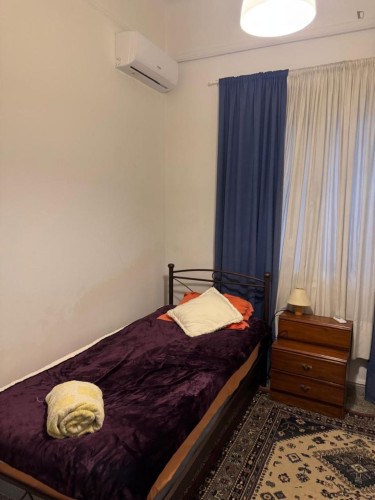 Inviting single bedroom close to the Metaxourgeio subway station