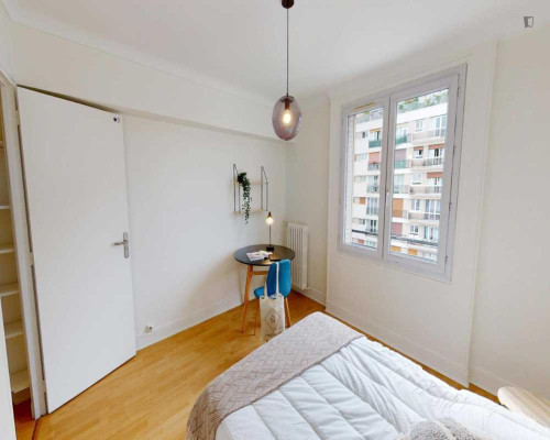 Welcoming double bedroom in Porte d'Asnières