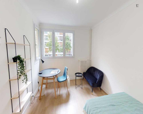 Pleasant double bedroom in Porte d'Asnières