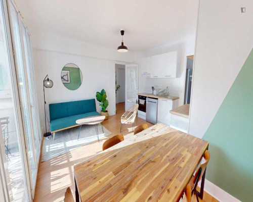 Sunny double bedroom in Porte d'Asnières - Gallery - 7