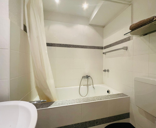 Am schönen Zoopark: ruhiges Apartment, 1 großes Zimmer mit Kochnische, Badezimmer und Diele