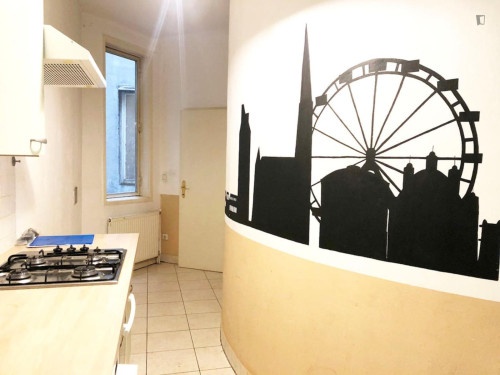Cozy double bedroom near the Neubaugasse subway station